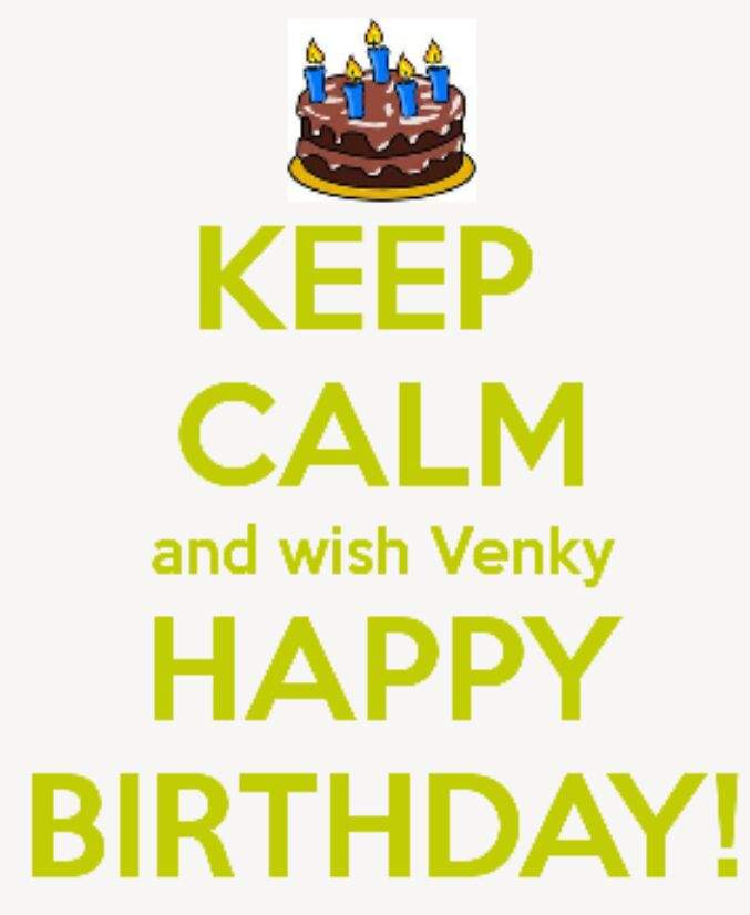 Happy Birthday To Venky Bhaiya Anime Amino