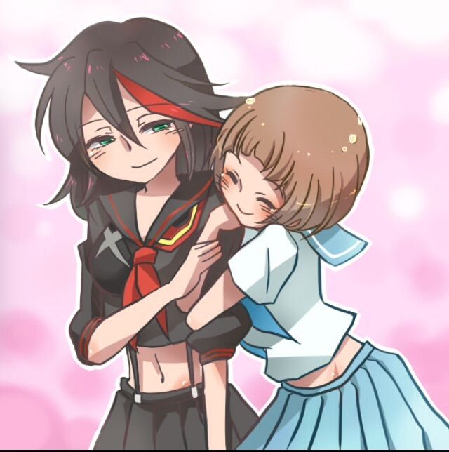 kill la kill ryuko and mako kiss