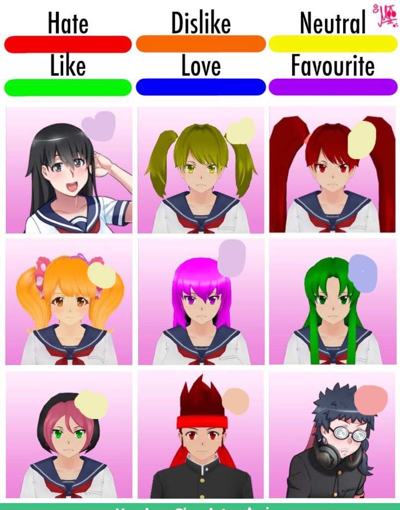 character rating | Yandere Simulator Amino