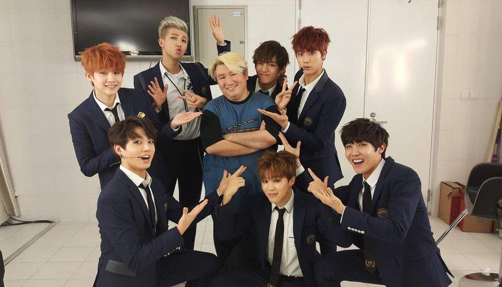 Bang PD Nim with BTS