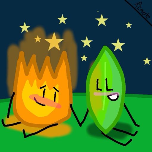 Firey X Leafy ( #featurethisart) | BFDI💖 Amino