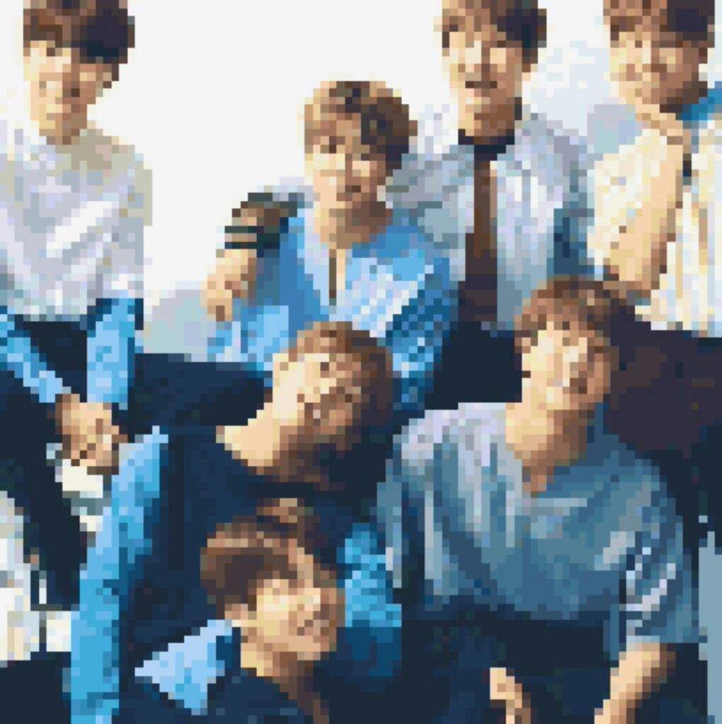 BTS Logo Pixel Art