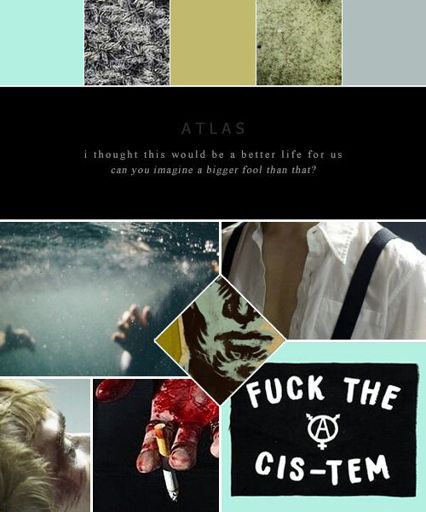 Atlas Aesthetic (CW blood, cigarettes) | Fictionkin Amino