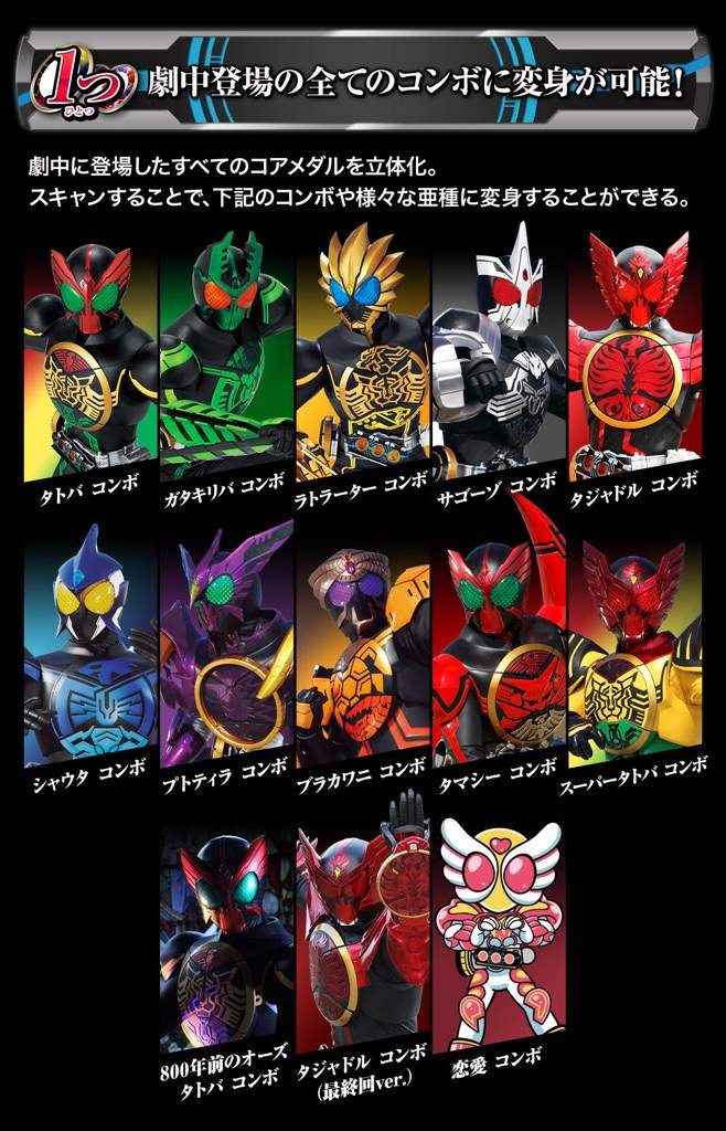 shf kamen rider list