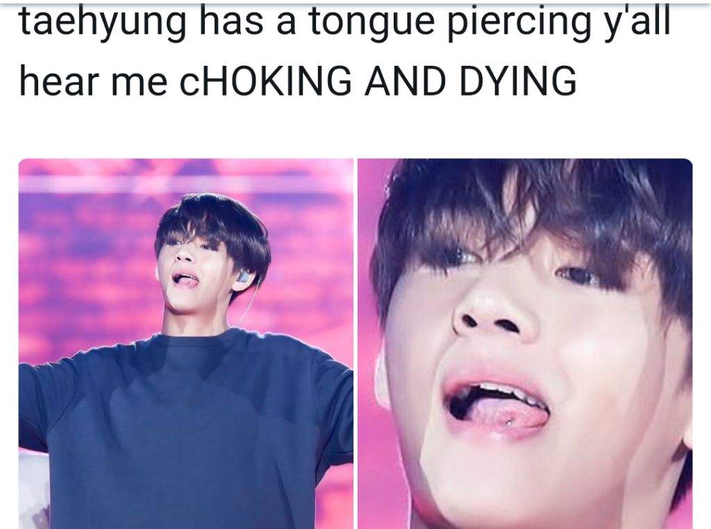 Bts Jungkook Tongue Piercing - Does BTS's Taehyung have a tongue