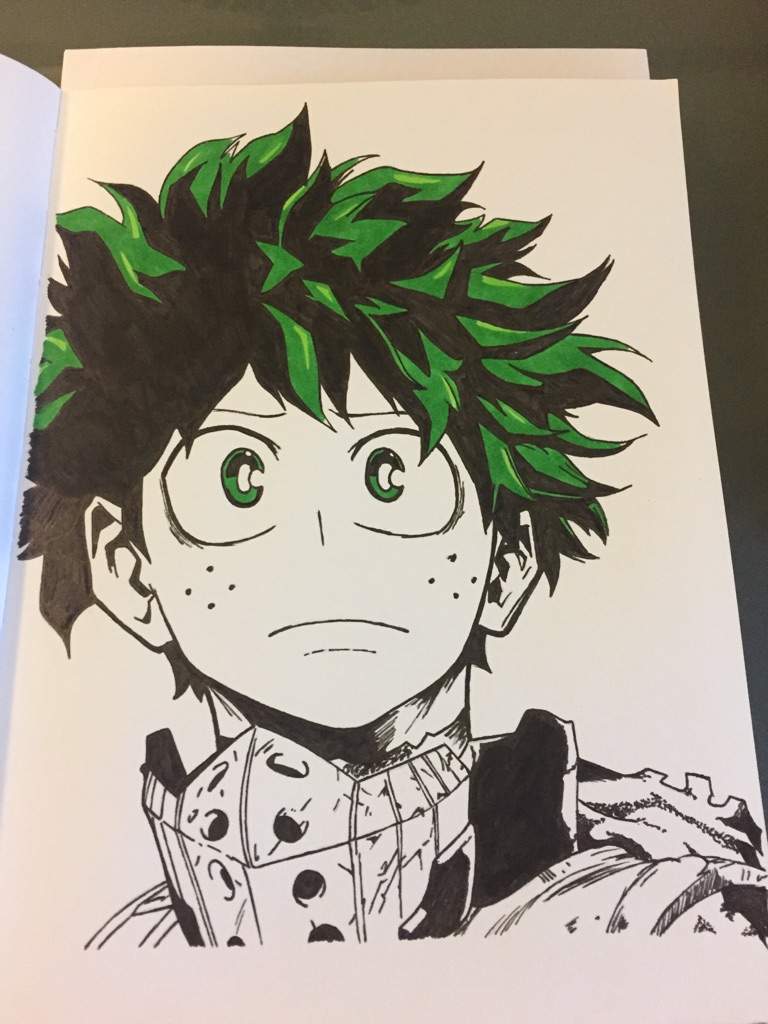 Izuku Midoriya aka Deku from My Hero Academia Fanart | Speed Drawing ...