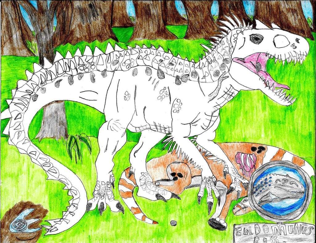 My First Indominus Rex Drawing Jurassic Park Amino