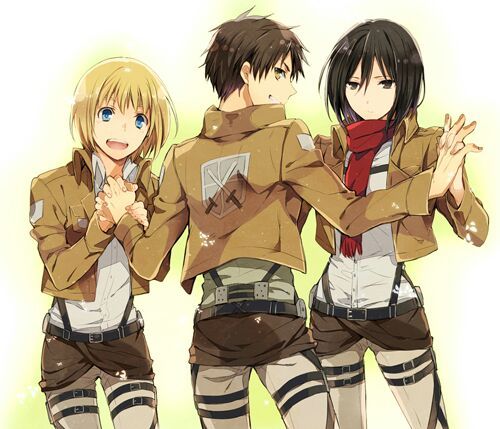 🌊 Armin,Mikasa y Eren 🌊 | Attack On Titan Amino