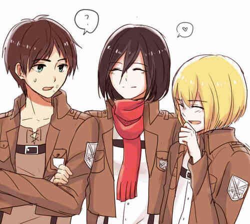 🌊 Armin,Mikasa y Eren 🌊 | Attack On Titan Amino