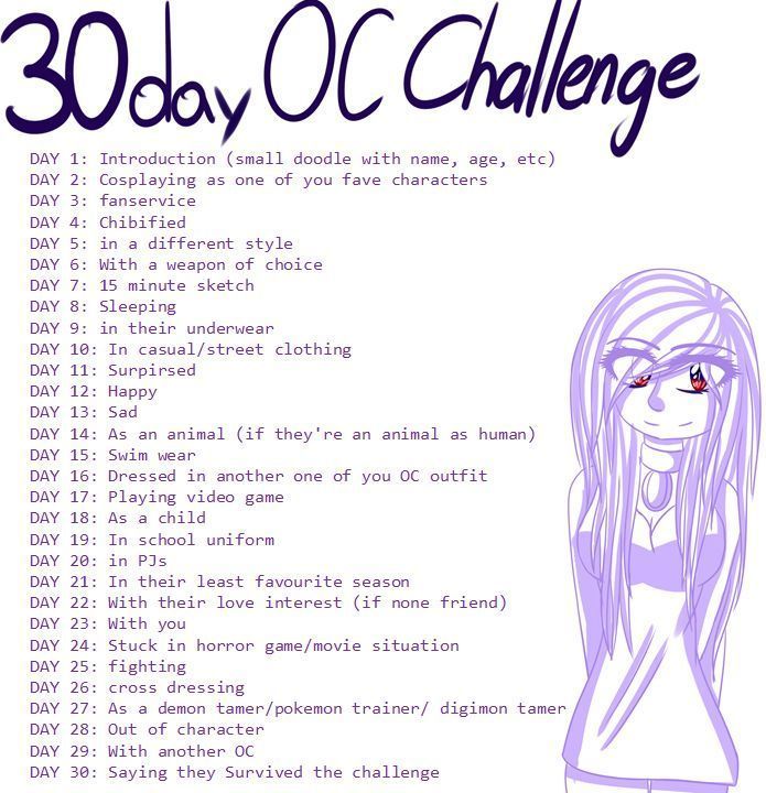 30 Day Oc Drawing Challenge Day 3 Fanservice Phoenix Wright Amino There's an endless amount of variation possible with this challenge. 30 day oc drawing challenge day 3