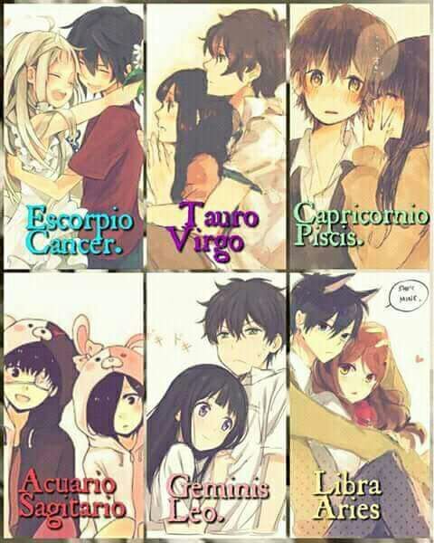 Las parejas segun sus signos yo soy geminis | •Anime• Amino