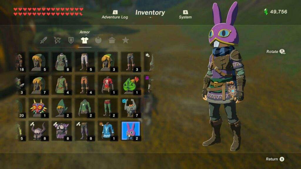 breath of wild armor sets