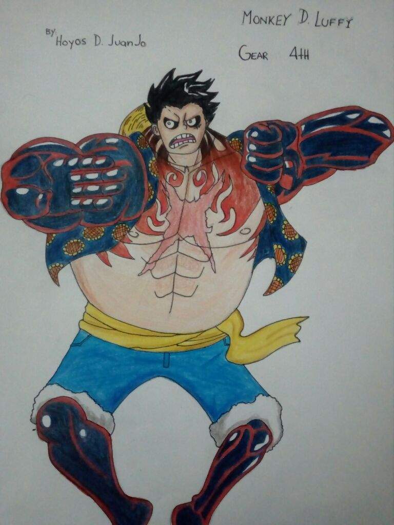 Luffy Gear4 Coloreado 😄 | •One Piece• Amino