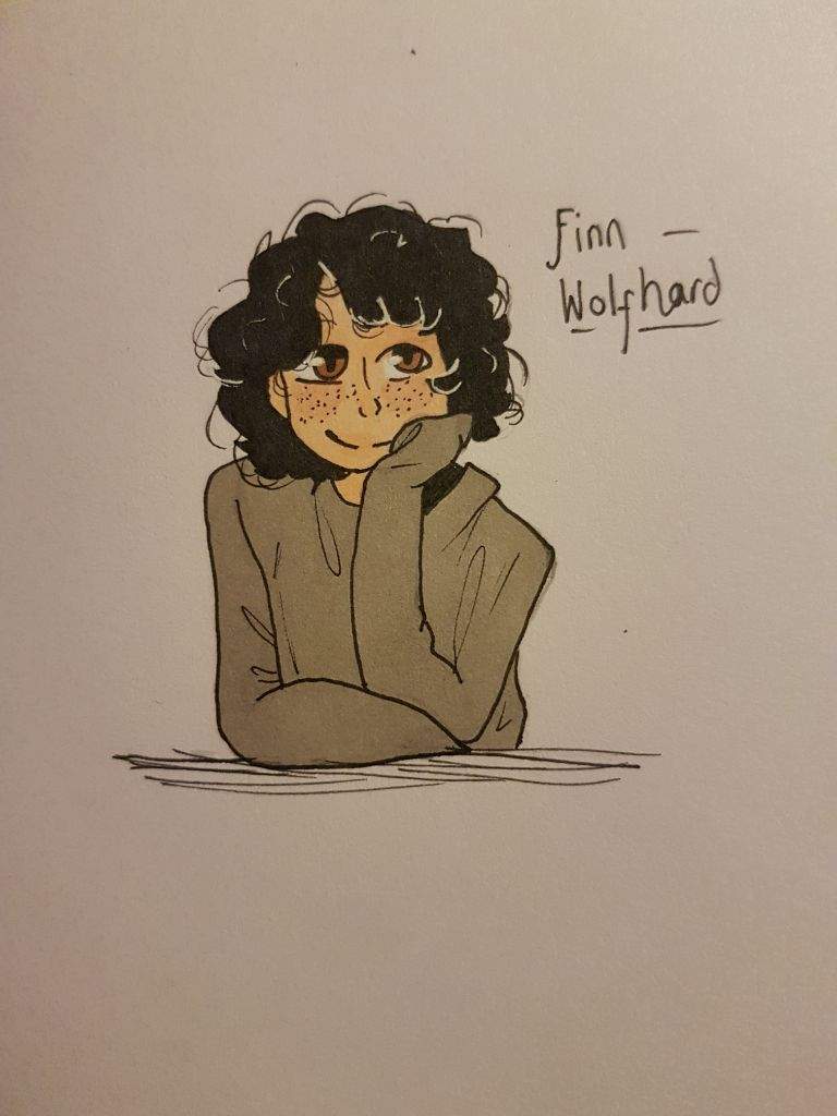 Finn Wolfhard Drawing Outline