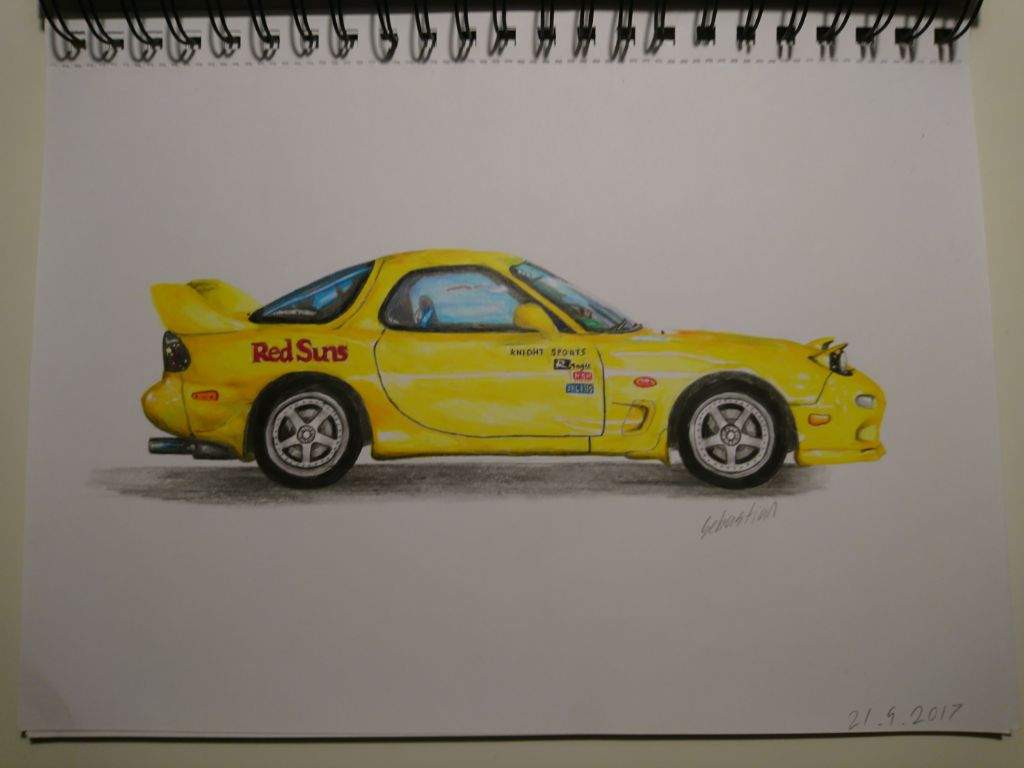 Mazda rx7 drawing | Initial D V2 Amino