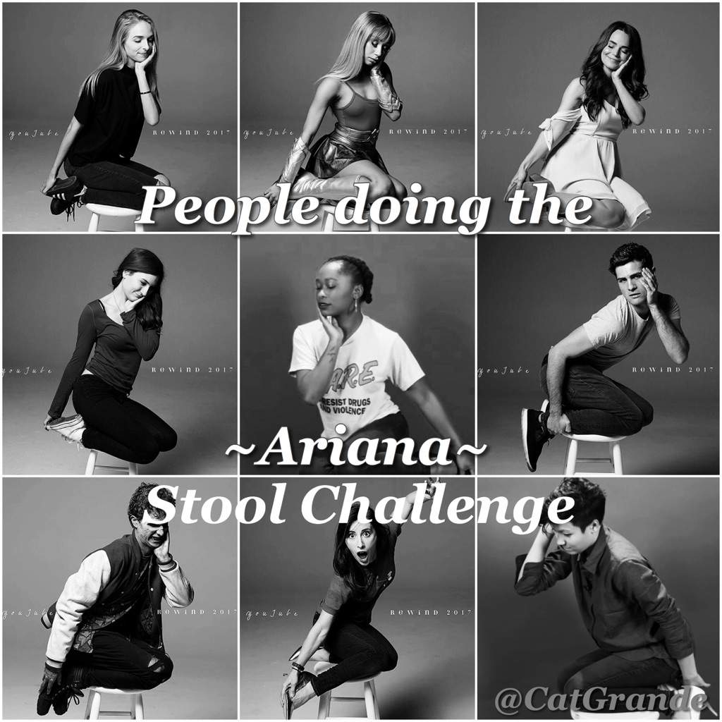 People doing the Ariana Stool Challenge💕 | Ariana Grande Amino