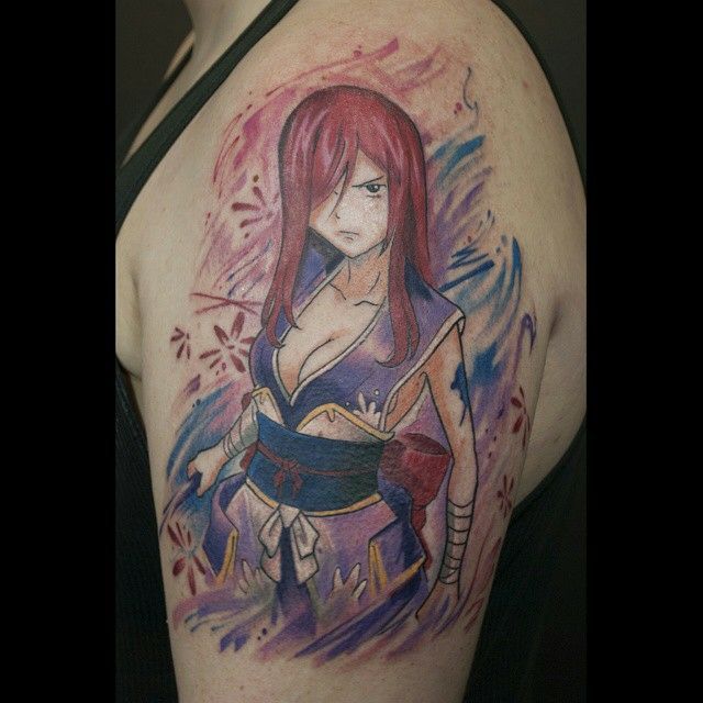 Erza Tattoo Fairy Tail Amino