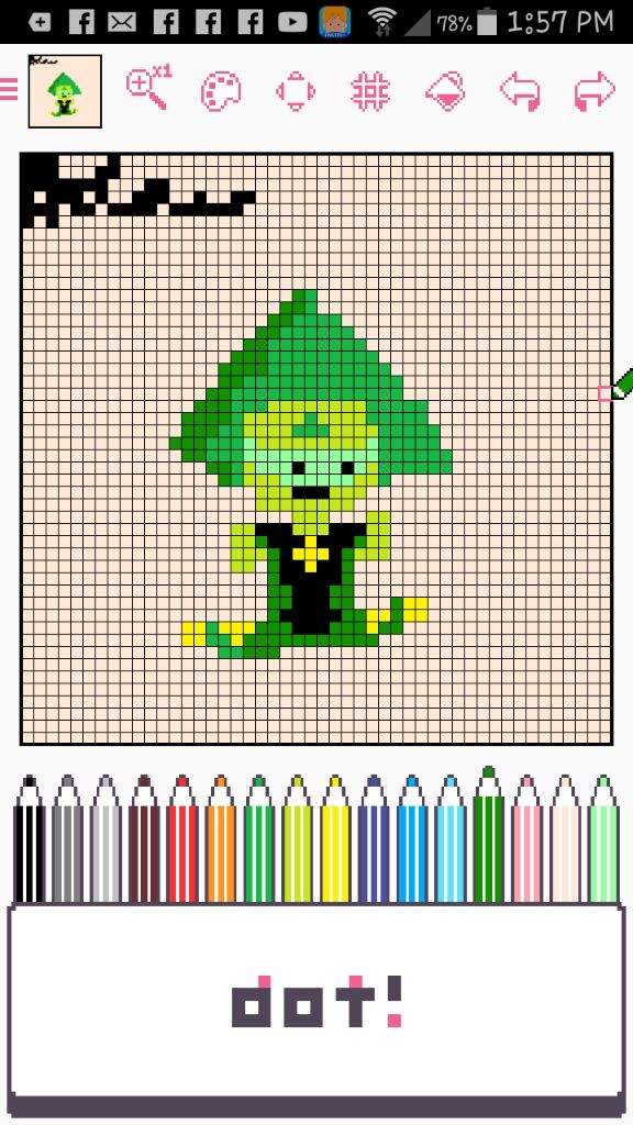 ♢Peridot Pixel Art♢ | Cartoon Amino