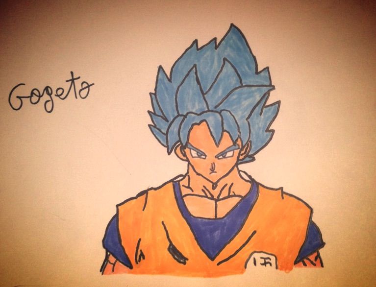 Mon Dessin De Goku Ssj Blue Dragon Ball France Amino