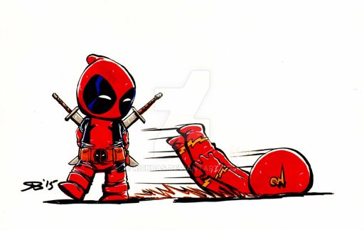 Chibi Deadpool Flash Comics Amino