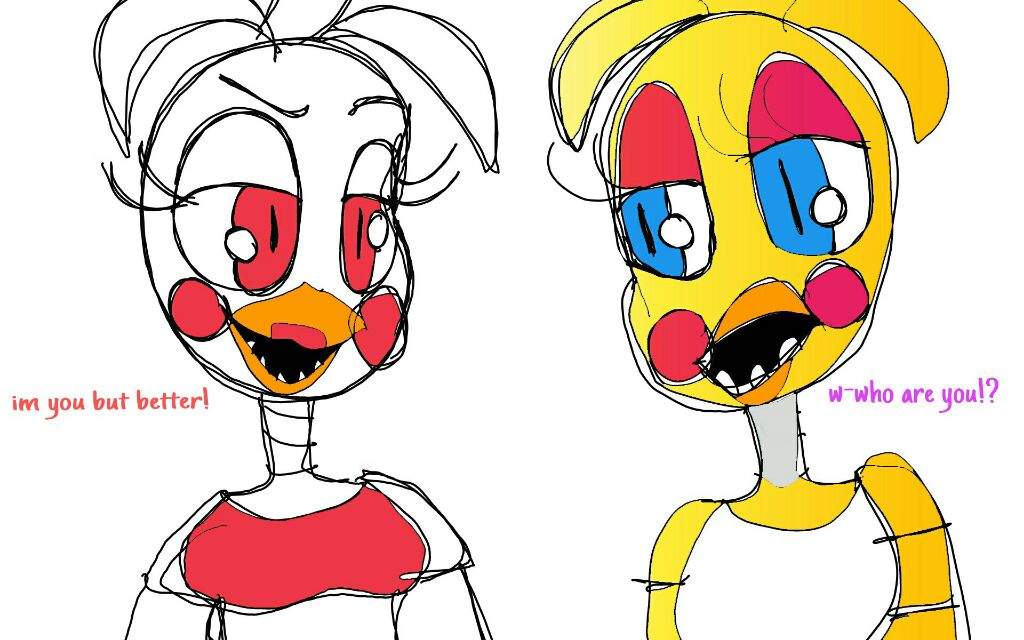 funtime chica and toy chica