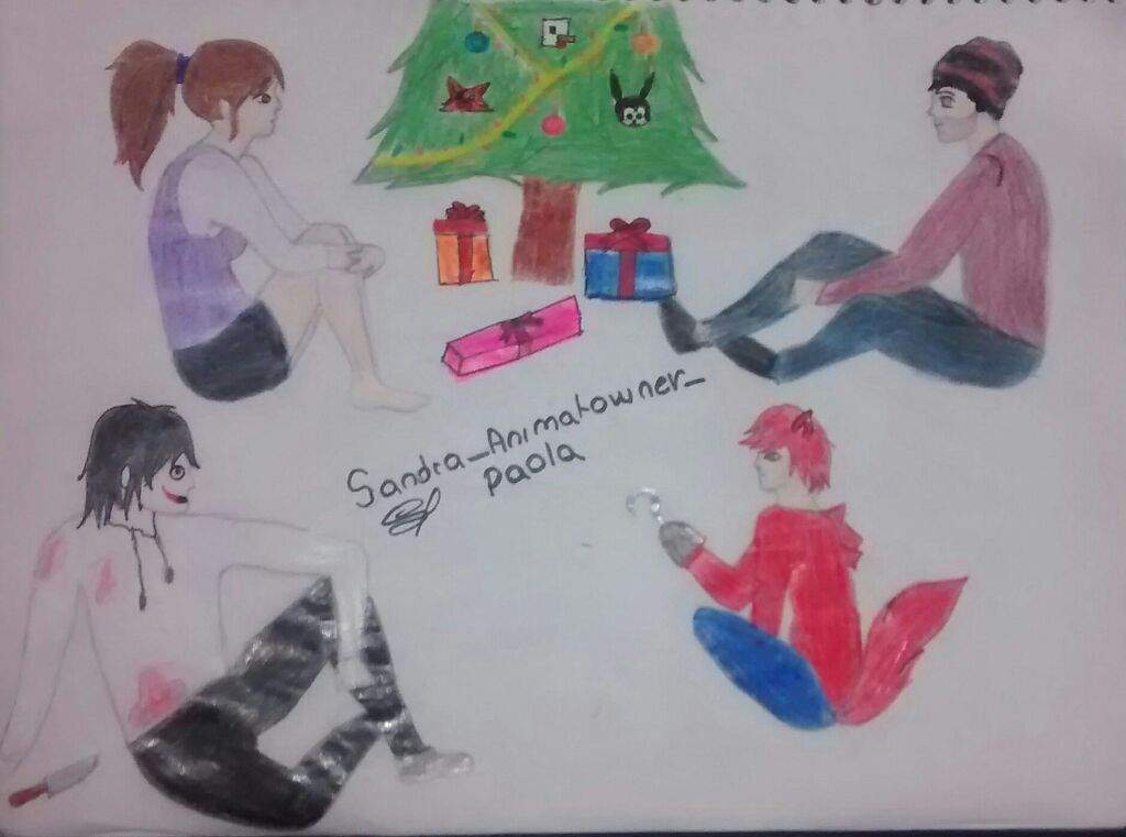 Minavidadcontown2 Minavidadcontown Bueno Aqui Les Traigo Mi Dibujo Para Participar Se Trata De Que Estamos Celebrando Navidad Yo Town Jeff The Killer Y Foxy Sentados Celebrando Navidad Junto A Animatowners Amino - meepcity roblox roblox navidad y arte