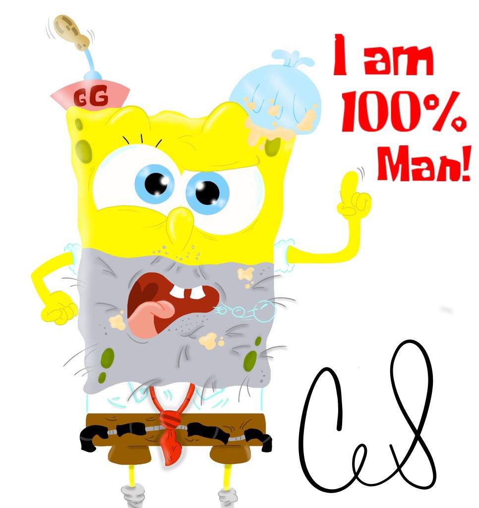 I Am 100 Man Drunk SpongeBob Fan Art SpongeBob SquarePants Amino