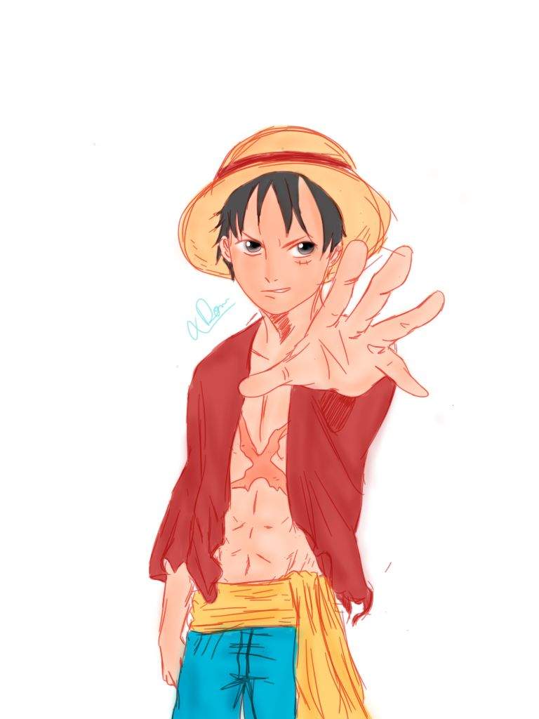 I Finally Drew Him Monkey D Luffy Drawing One Piece Amino