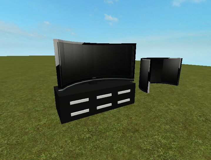 How To Make A Curved Screen Tv In Roblox With Cyanoy Roblox Amino - curved tv televisao curvada roblox