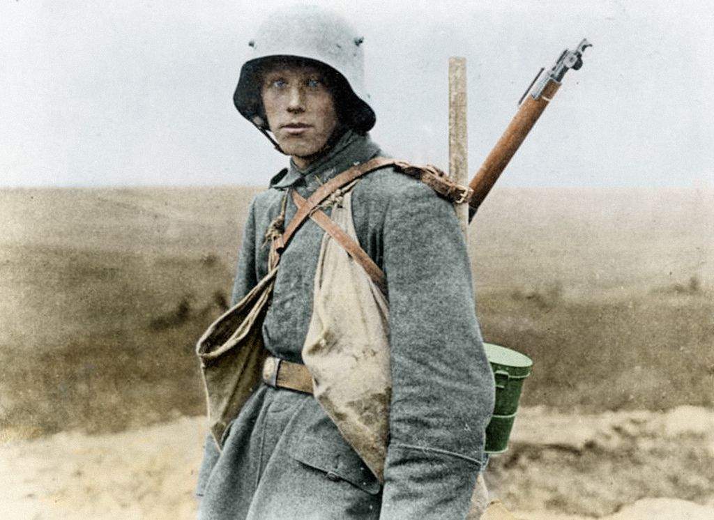 Image result for WW1 GERMAN SOLDIER IN HELMET
