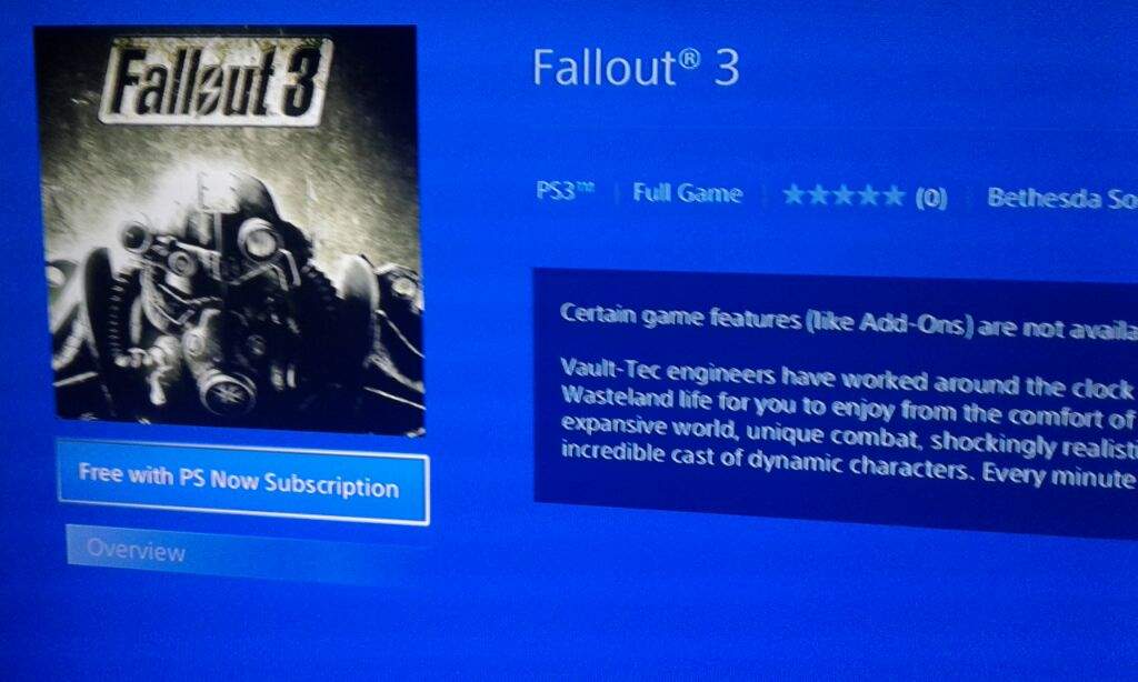 fallout 3 for ps4
