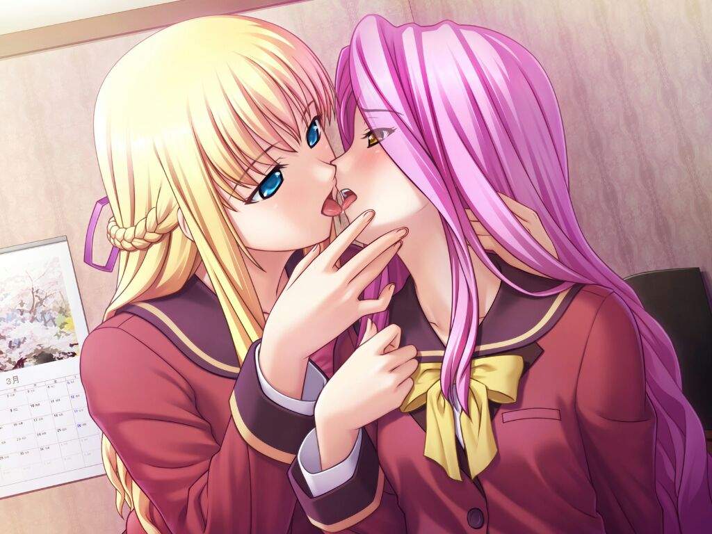 Lesbian anime women