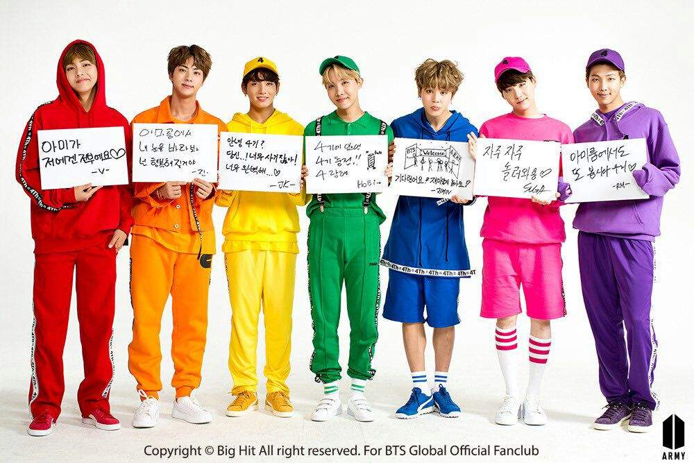 Bts in rainbow's colours 😍😍 | ARMY's Amino