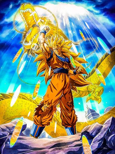 LR SSJ3 Goku card art | DBZ Amino