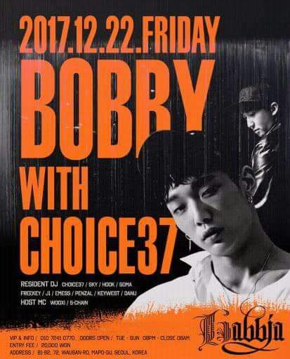 ?Bobby will be performing at CLUB GABBIA (new hiphop club in hongdae)? |  K-Pop Amino