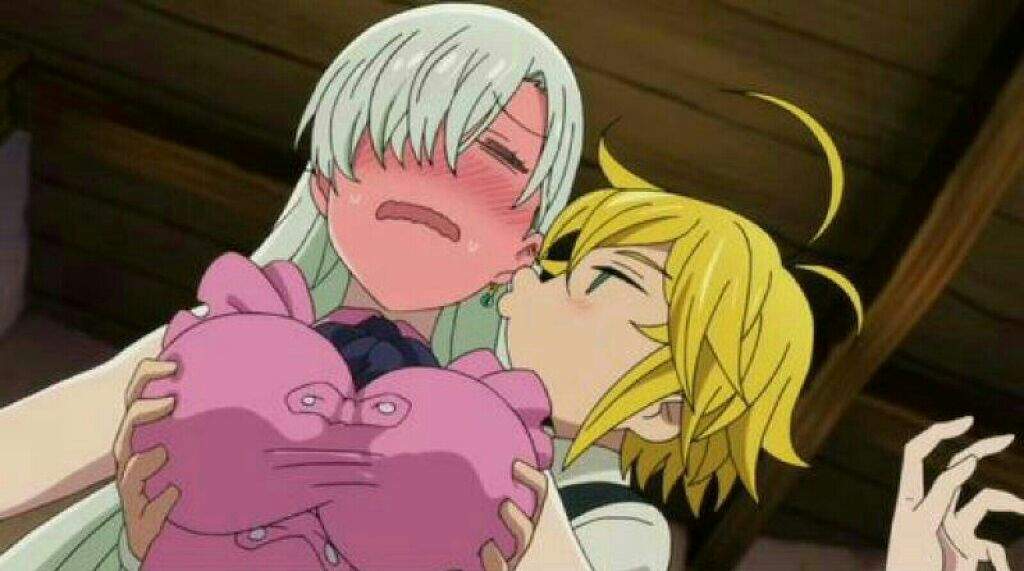 Escenas amorosas entre Meliodas y Elizabeth "Los 7