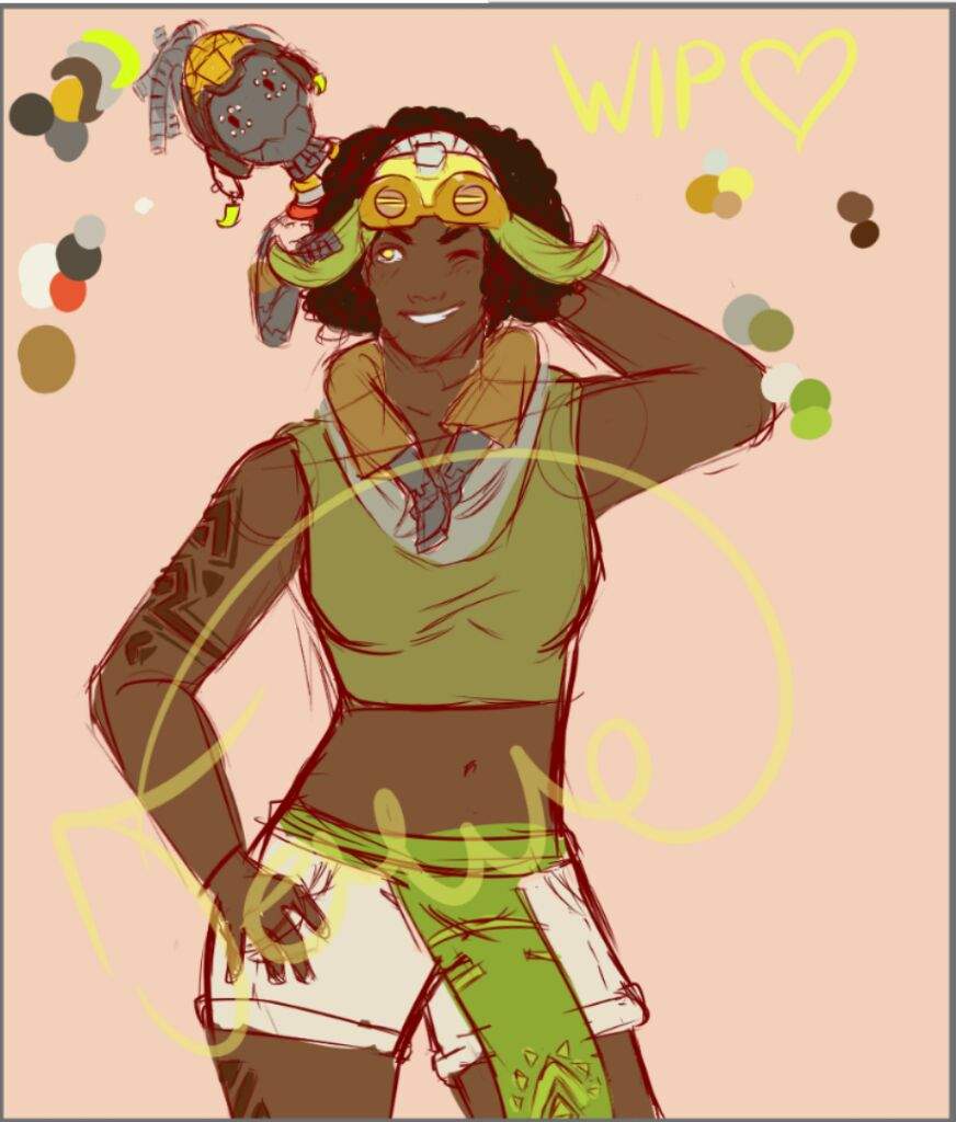 Human Orisa and Omnic Efi WIP | Overwatch Amino