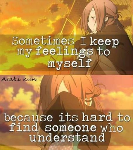 Someone to understand | Anime Amino