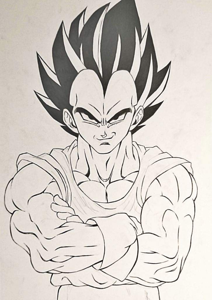 vegeta drawing full body