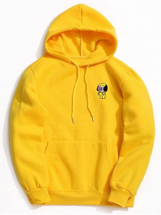 jimin yellow hoodie