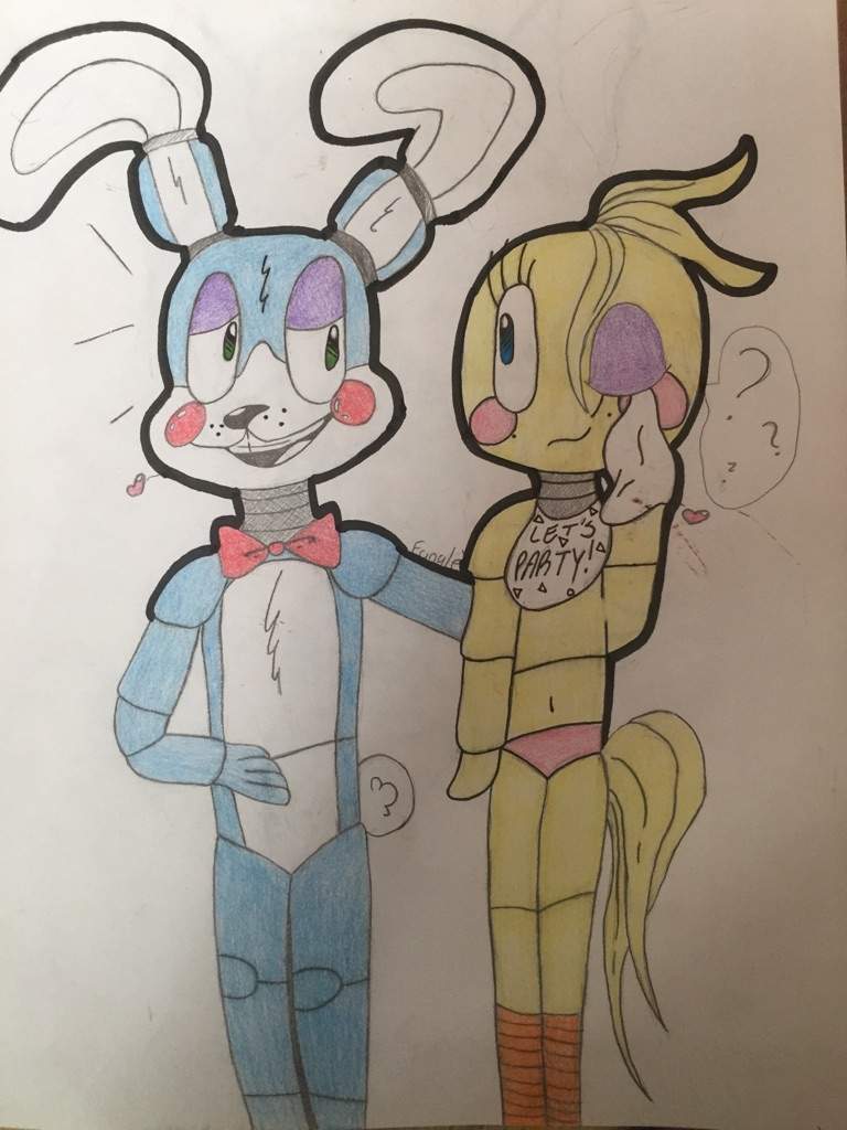 fnaf toy chica and toy bonnie