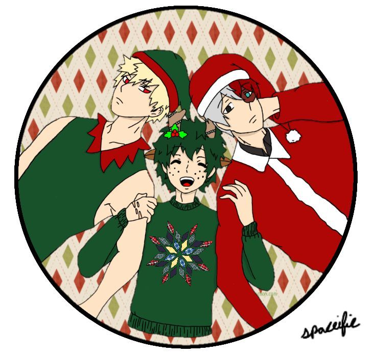 Bnha Christmas trio | My Hero Academia Amino