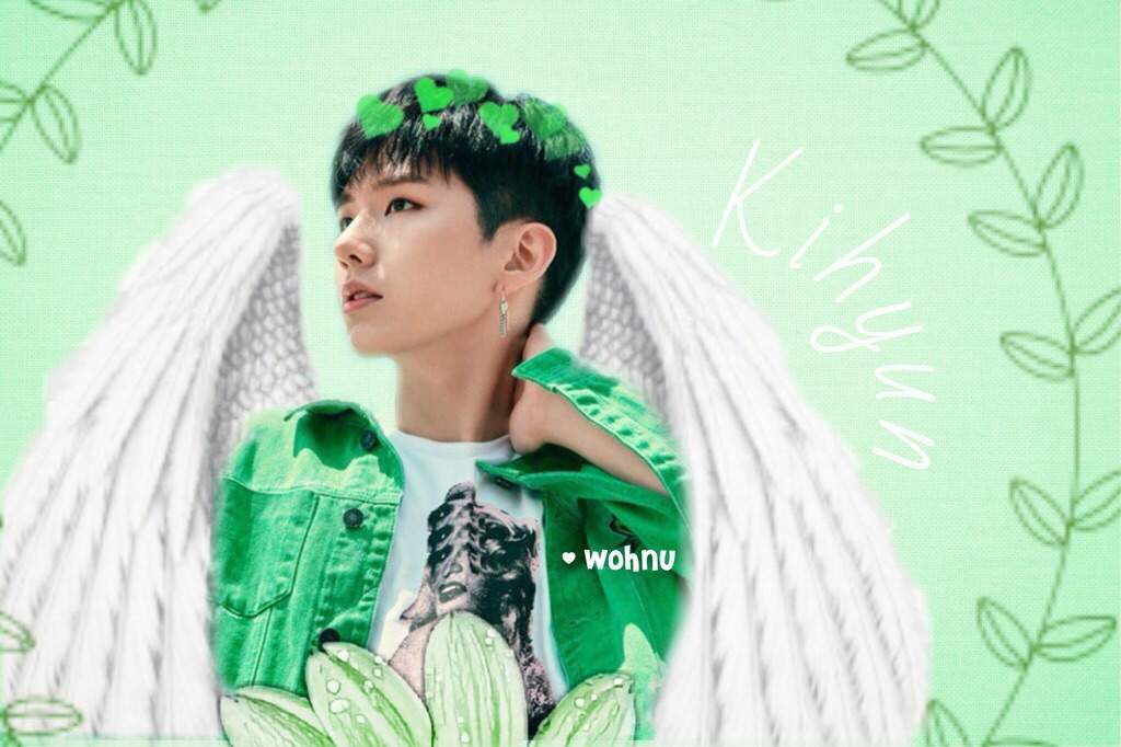 Pastel Green Kihyun edit 🕊💚 Edit: Thank you for the feature 💚💚💚