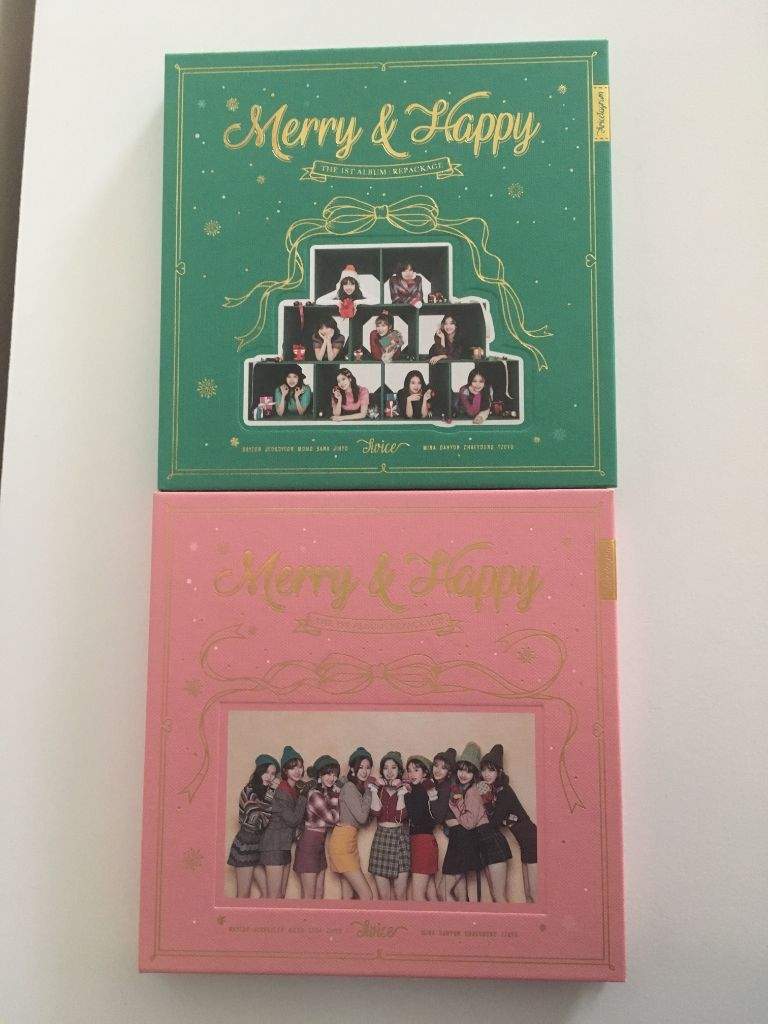 Merry Happy Album Unboxing Twice 트와이스 ㅤ Amino