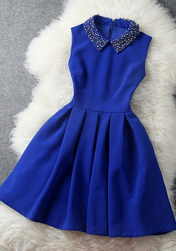 Голубые синие платья