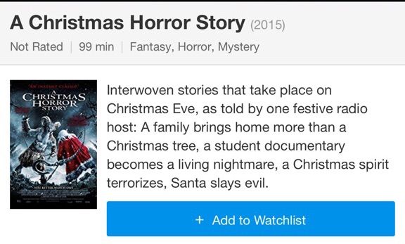 a christmas horror story trailer rating