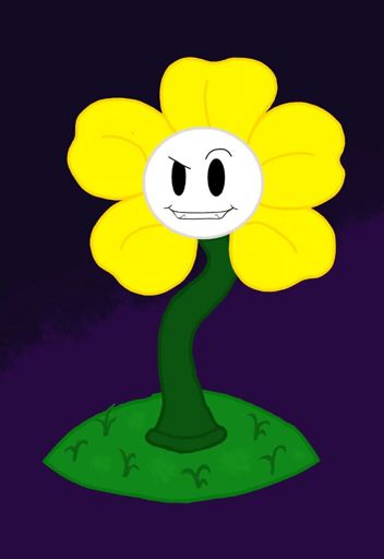 My first Flowey and Digital Art piece | Undertale Amino