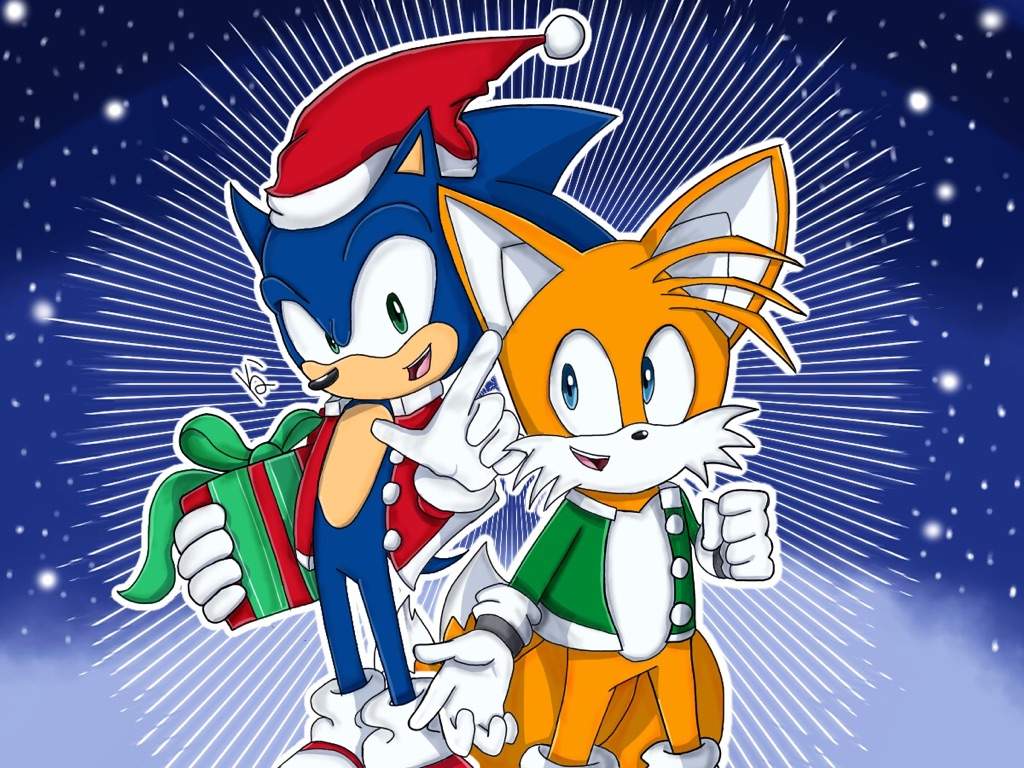 here is a drawing of sonic and tails celebrating christmas together being the best of buds as usual i hope everyone has a wonderful christmas this year - Sonic Hours Christmas Day here is a drawing of sonic and tails celebrating christmas together being the best of buds as usual i hope everyone has a wonderful christmas this year - Sonic Hours Christmas Day