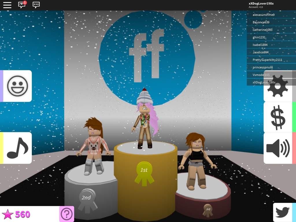 Won 1st Place In A First Round Roblox Amino - roblox first place