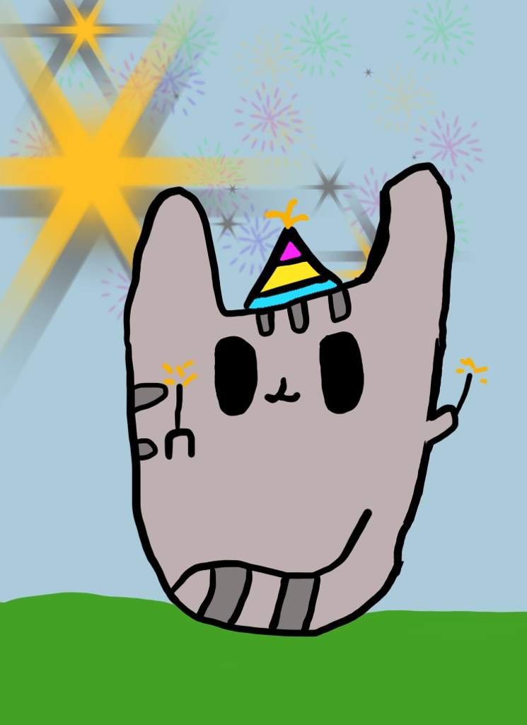 My First Pusheen On Ibis Paint Pusheen The Cat Amino Amino